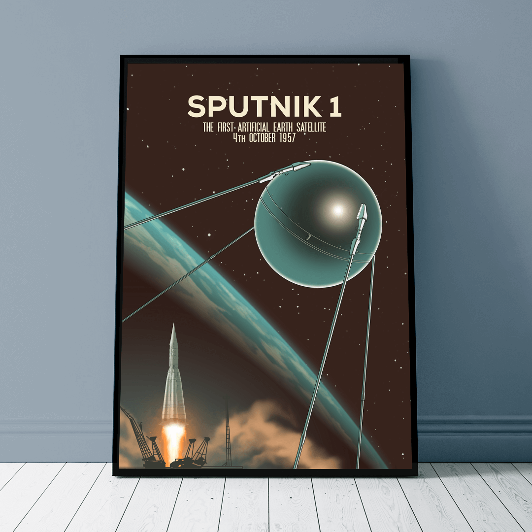 Plakat - Podbój Kosmosu - Sputnik 1 - West Pomerania zdjęcie 1