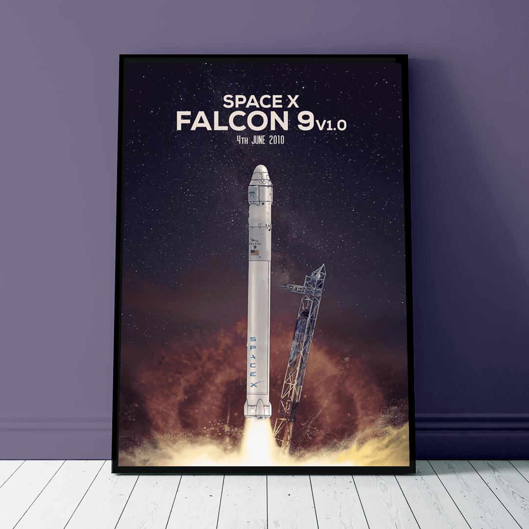 Plakat - Podbój Kosmosu - Falcon 9 - West Pomerania zdjęcie 1