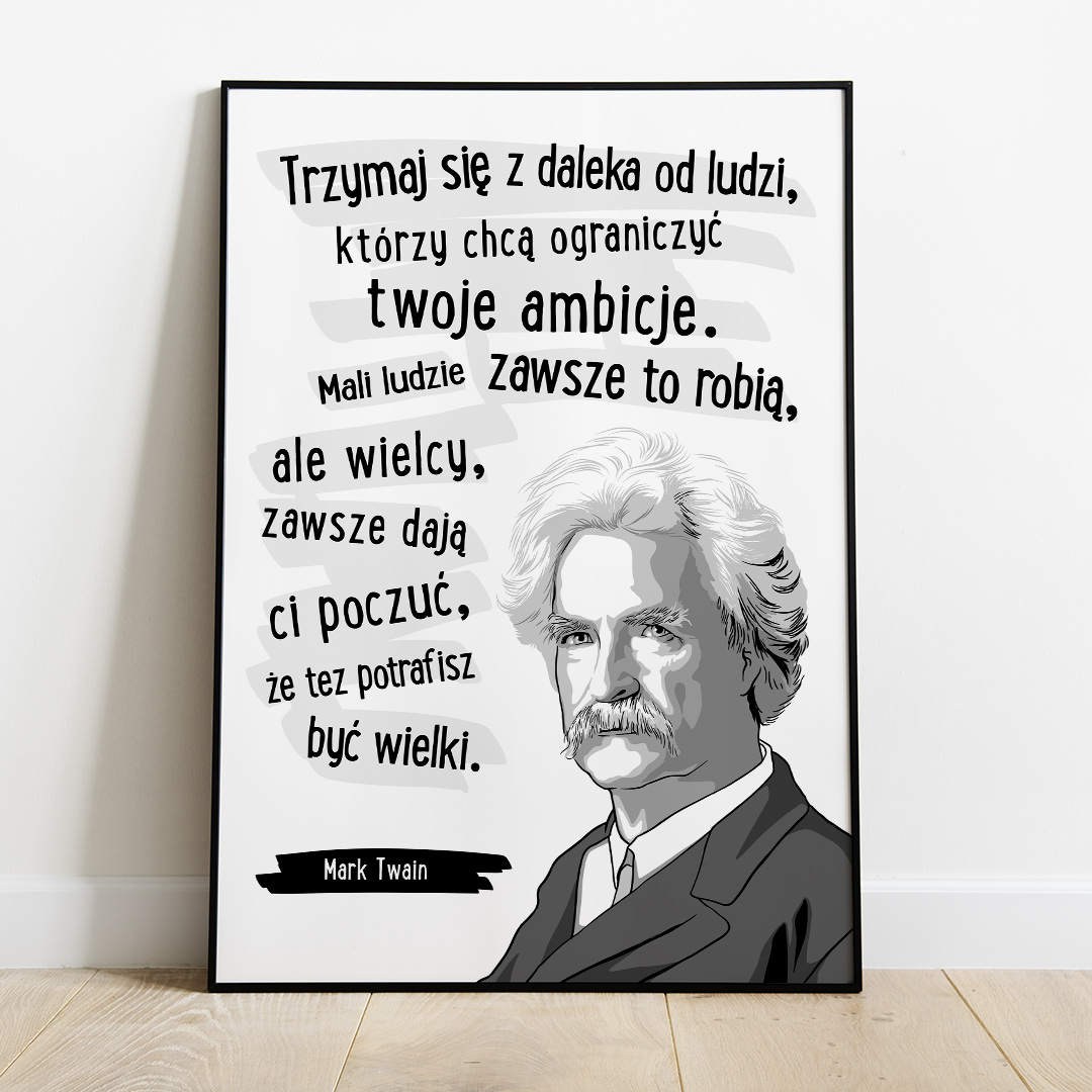 Plakat Cytat - Mark Twain - West Pomerania zdjęcie 1
