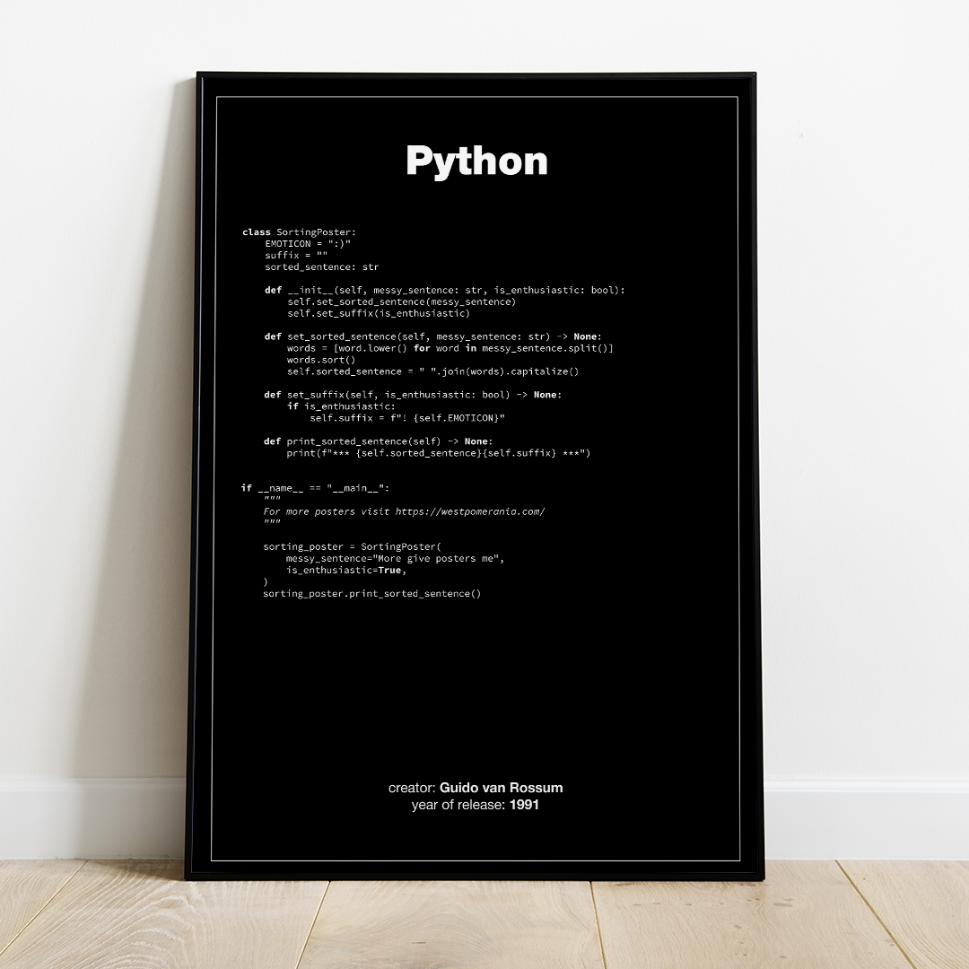 Plakat - Python - Poster Python - West Pomerania zdjęcie 1