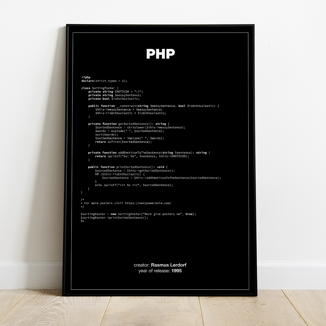 Plakat - PHP - Poster PHP zdjęcie 1