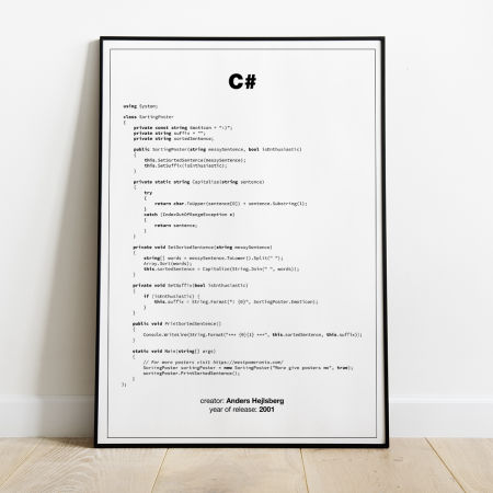 Plakat - C # - Poster C #