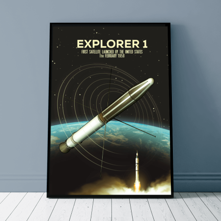 Plakat - Podbój Kosmosu - Explorer 1 - West Pomerania zdjęcie 1