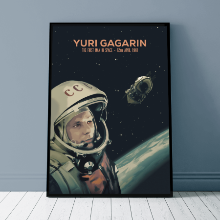 Plakat - Podbój Kosmosu - Yuri Gagarin - West Pomerania zdjęcie 1