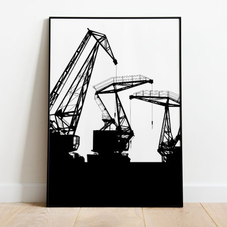 Plakat Szczecin - Dźwigozaury - bez napisu