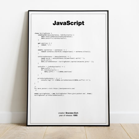 Plakat - JAVA SCRIPT- Poster JAVA SCRIPT