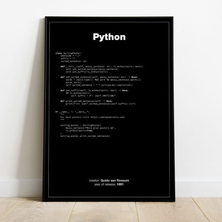 Plakat - Python - Poster Python