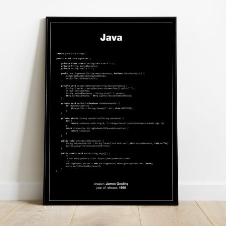 Plakat - JAVA - Poster JAVA