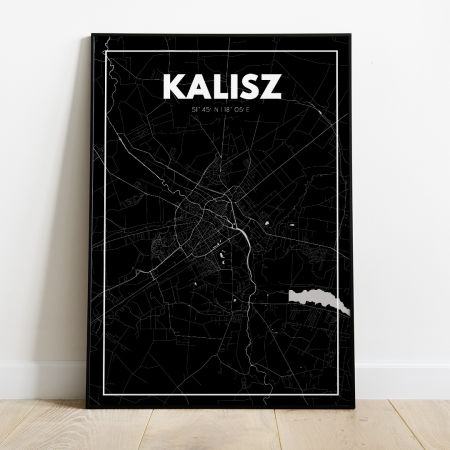 Plakat Mapa Kalisz- Czarna - West Pomerania zdjęcie 1