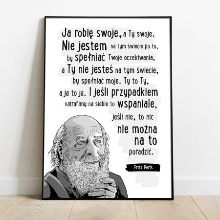 Plakat Cytat - Fritz Perls